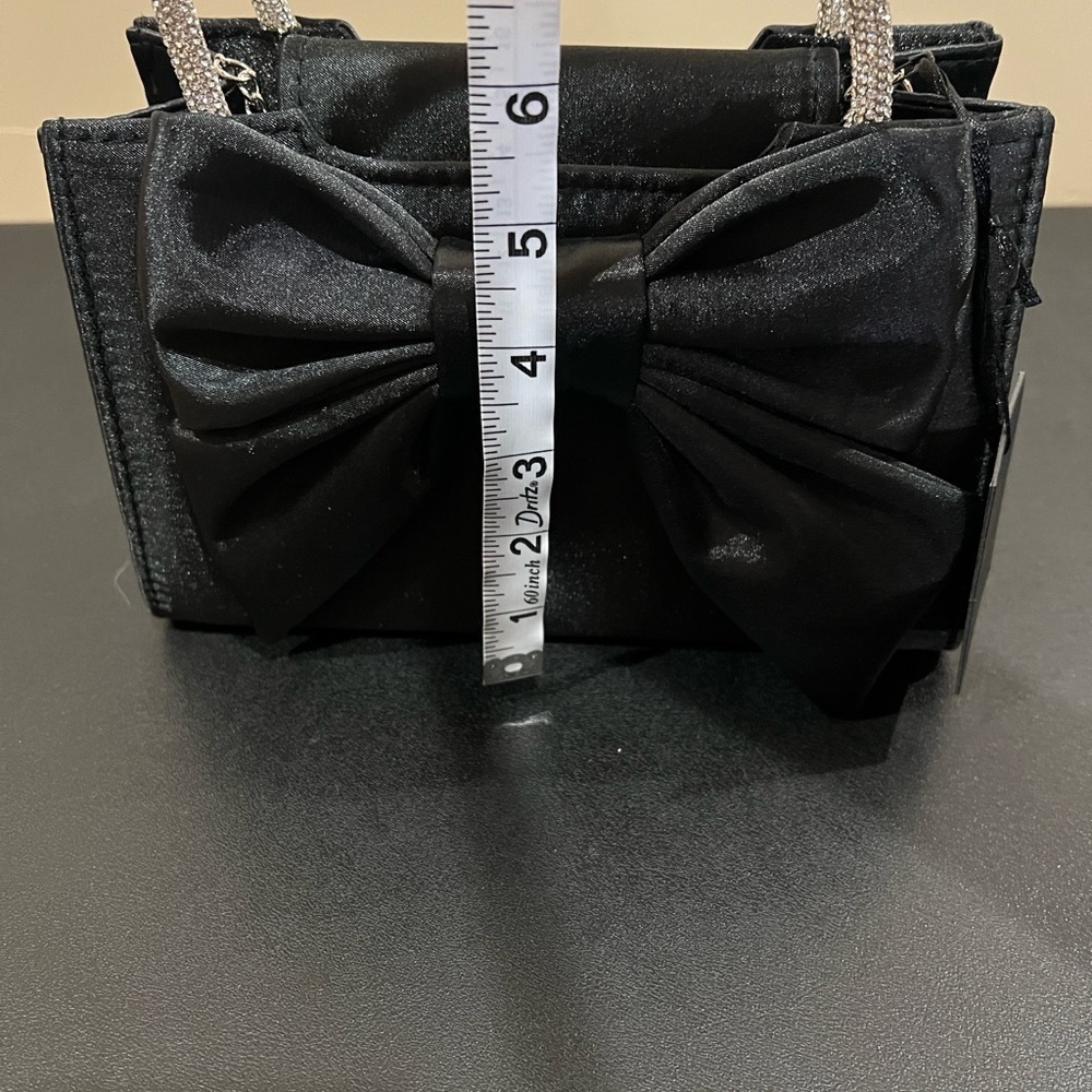 House Of Harlow | Black Mini Bag w/ Removable Crossbody & Rhinestone Handles 🖤💎 - Picture 12 of 12